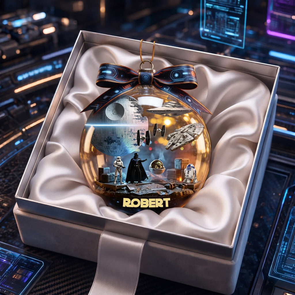 Personalized Galaxy Star Acrylic Ornament for Movie Fans - Christmas Gift for Family Ornament GradoCreations