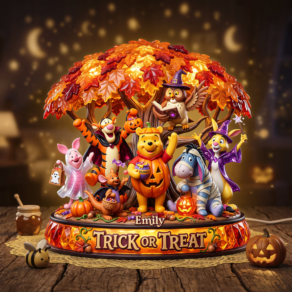 Personalized Acrylic Light Box Trick or Treat for Kids Halloween Gift Acrylic Light Box GradoCreations