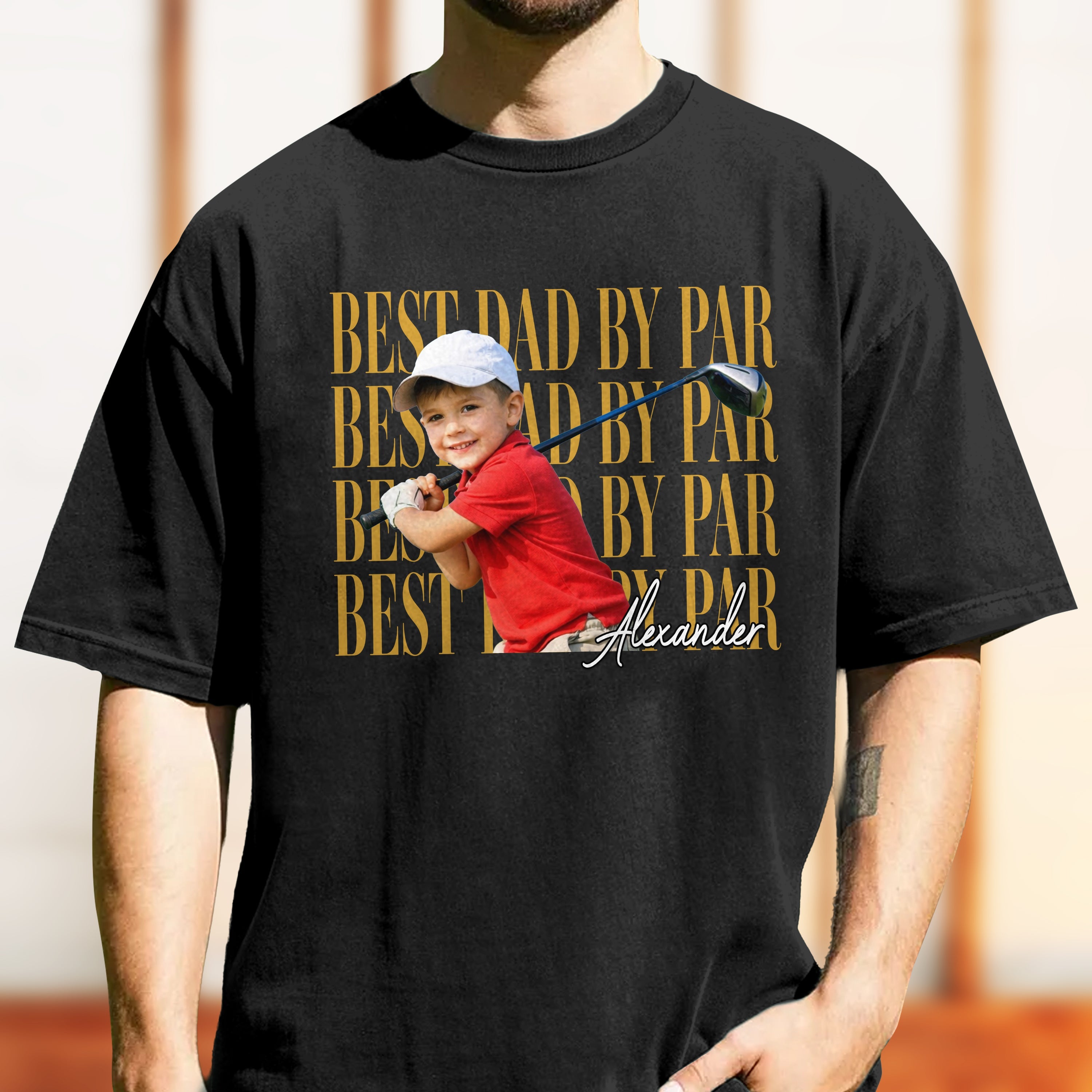 Personalized Comfort Shirt Custom Photo Gift for Dad Golf Lover Comfort Shirt GradoCreations
