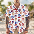 Custom Photo 250 Years America Anniversary Hawaiian Shirt Gift HN590 - AOP Hawai Shirt GradoCreations