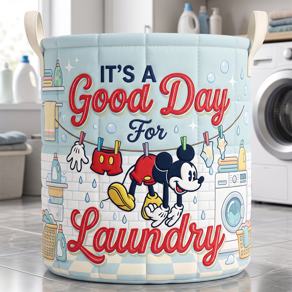 Personalized Quilted Laundry Basket Custom Name Gift for Her Quilted Laundry Basket GradoCreations