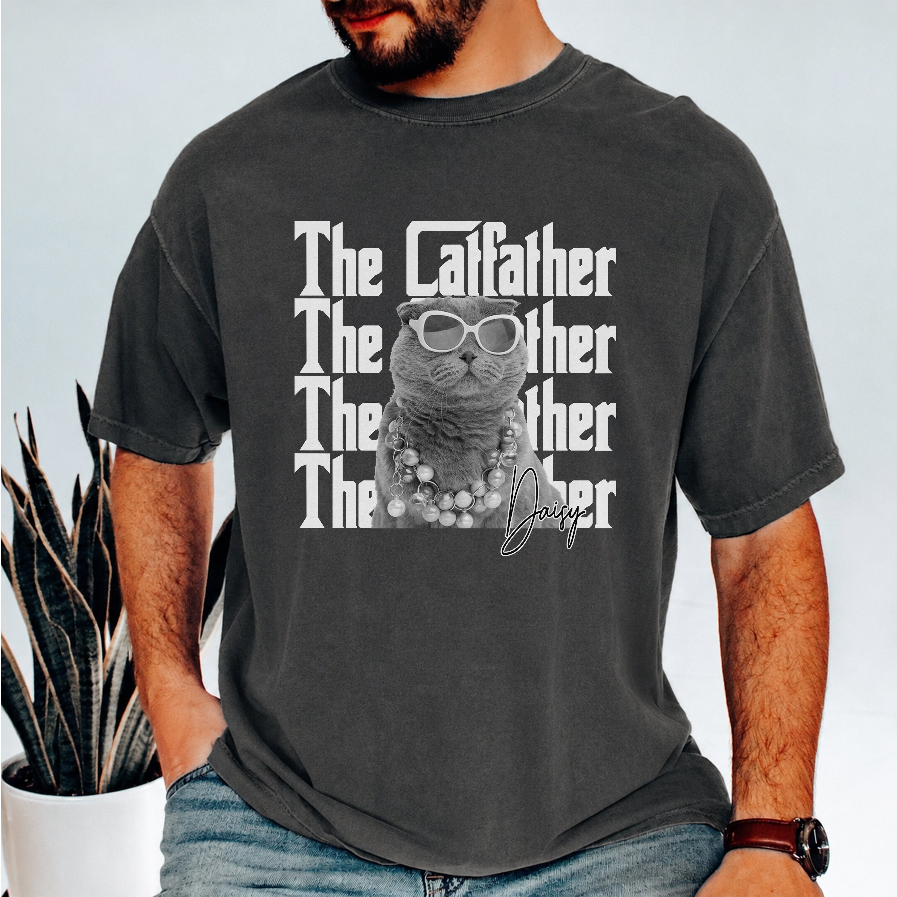 Personalized Vintage Photo Comfort Shirt for Dog Cat Lovers Comfort Shirt GradoCreations