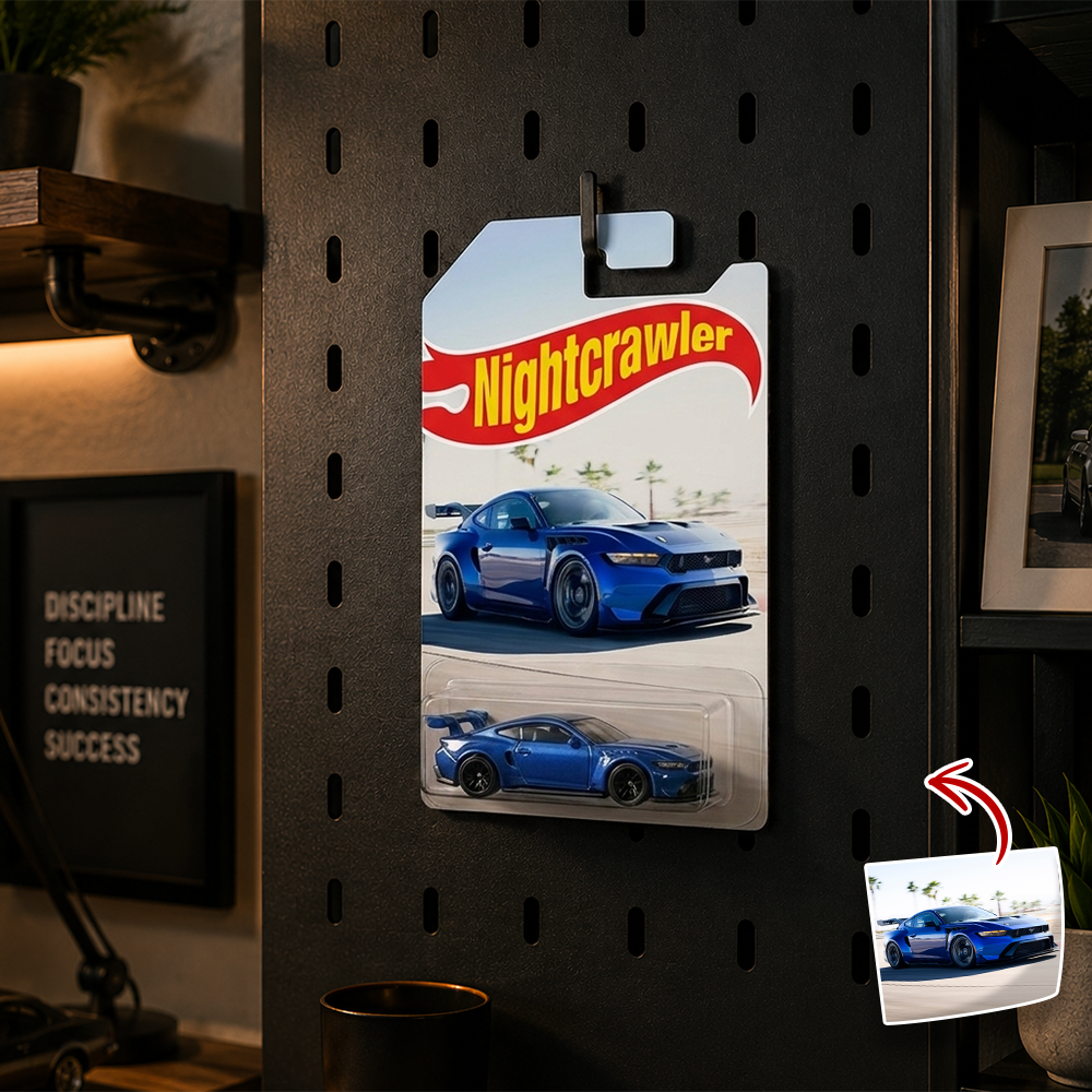 Personalized Car Photo Wheels Custom Gift for Dad Car Lovers HN590 - Hot Wheels GradoCreations