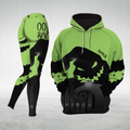 Personalized Green Spooky Boogie Man Hoodie & Leggings Set for Halloween, Christmas Gift