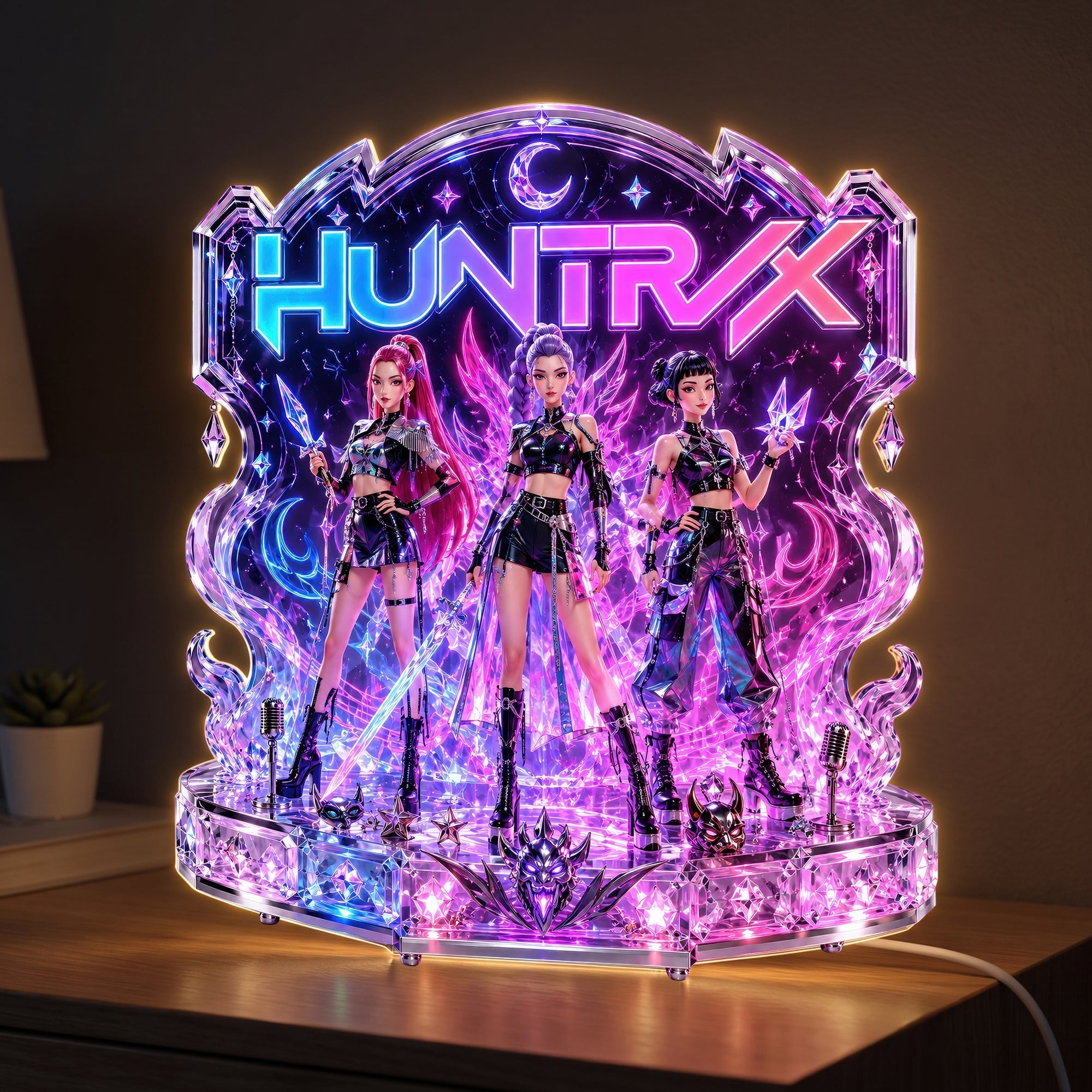 Personalized Acrylic Light Box Custom Name Gift for Kids Movie Fans Acrylic Light Box GradoCreations