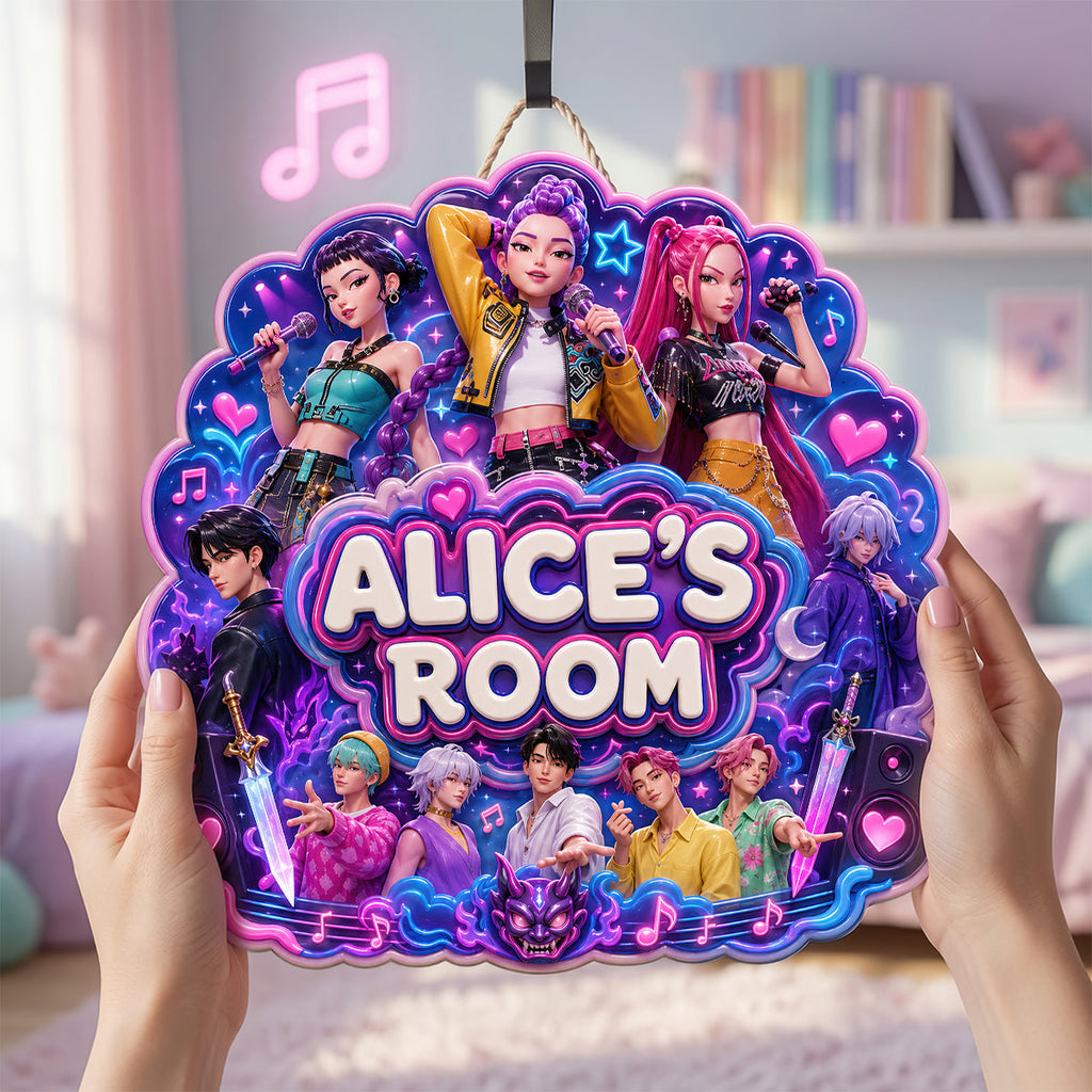 Personalized Fantasy Metal Sign for Kids' Room Decor Gift Metal Sign GradoCreations
