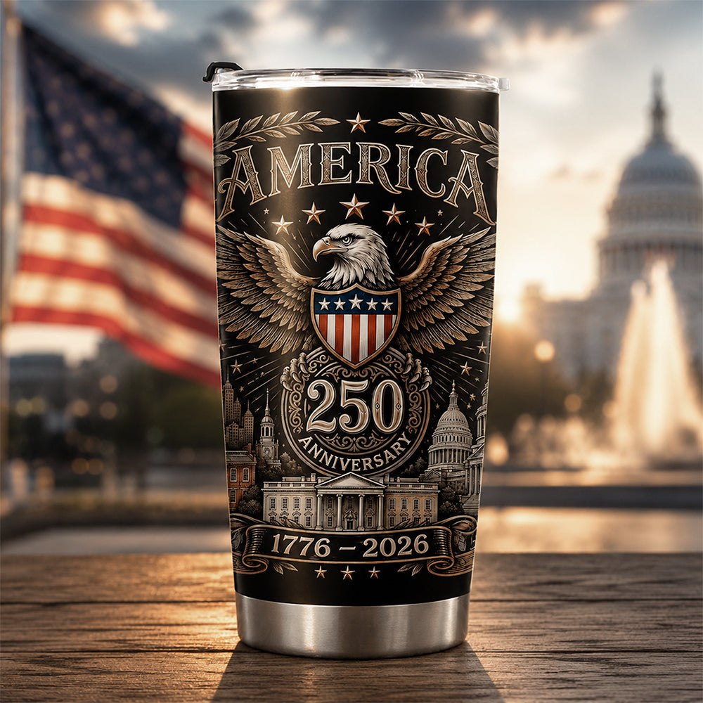 Personalized 250th Anniversary Tumblers Custom Family Gift HN590 - Fat Tumbler GradoCreations