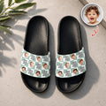 Personalized Slide Sandals Custom Photo Gift for Dad HN590 - Slide Sandals GradoCreations