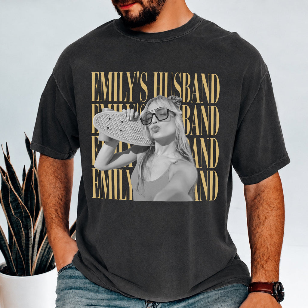 Personalized Vintage Photo Comfort Shirt Gift for Husband/Wife Comfort Shirt GradoCreations
