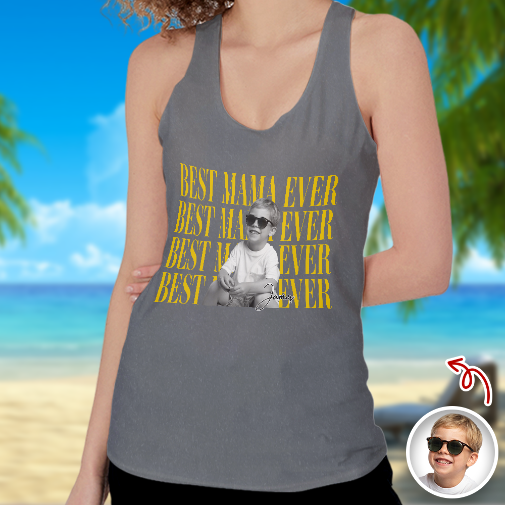 Personalized Vintage Photo Tank Top Unique Gift for Dad HN590 - 3D Tanktop GradoCreations