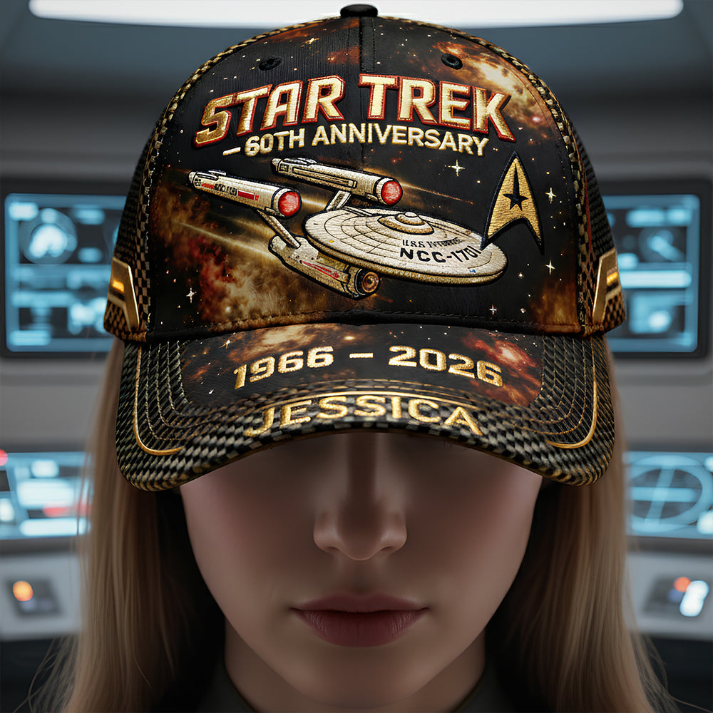 Personalized Star Trek 60th Anniversary Cap Custom Name Gift for Movie Fans Classic Cap GradoCreations
