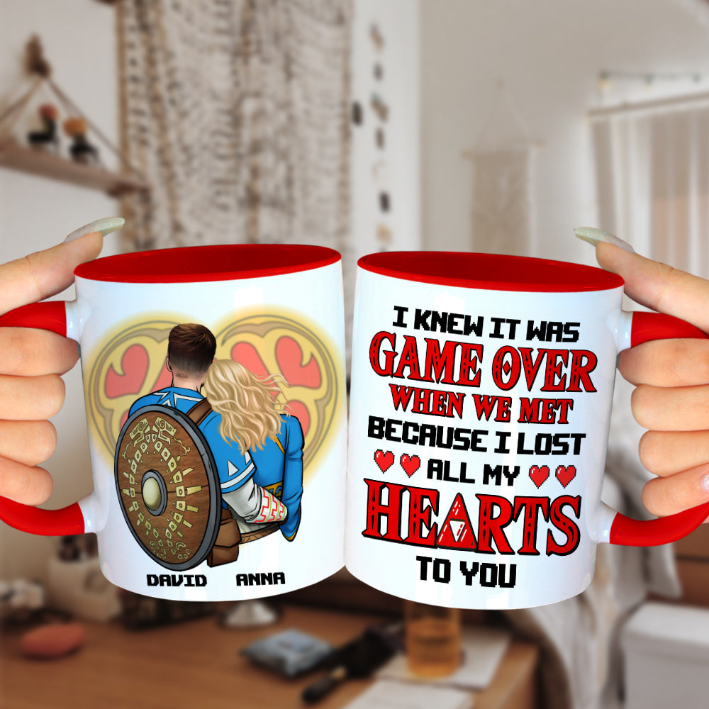 Personalized Gaming Quote Accent Mug Gift for Couples
