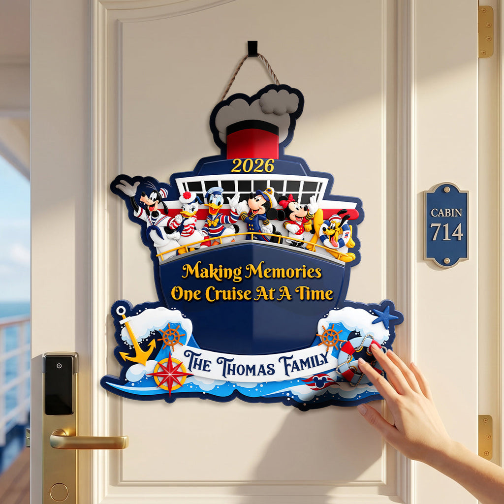 Personalized Cruise Metal Sign Custom Family Name Gift