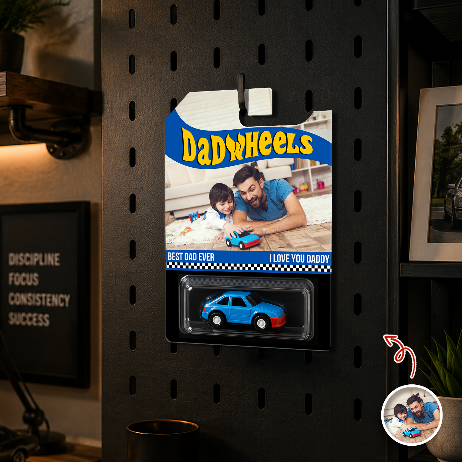 Personalized Photo Hot Wheels Best Dad Ever Gift for Father's Day HN590 - Hot Wheels GradoCreations