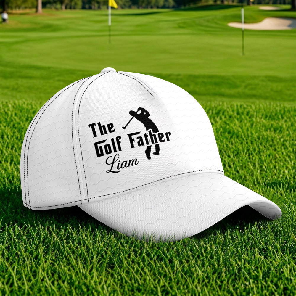 Personalized Golf Father Cap Custom Name Gift for Dad HN590 - AOP Cap GradoCreations