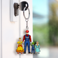 Personalized Mrio Gamer Dad Acrylic Keychain Gift for Dad
