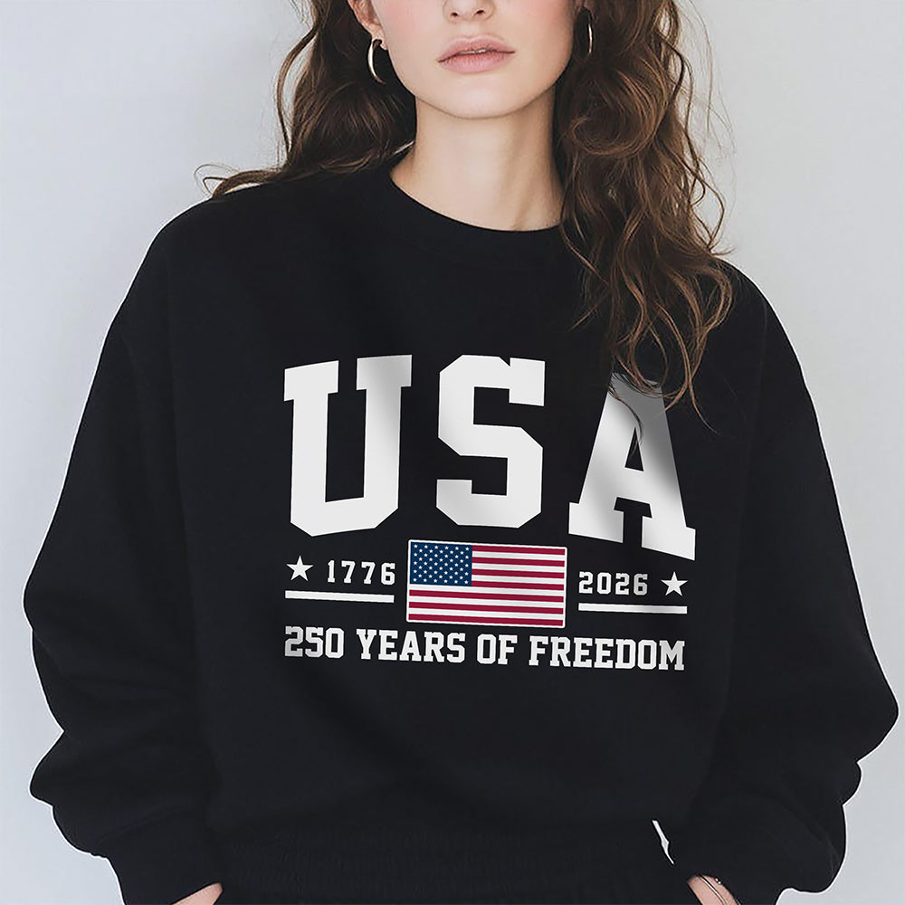 Personalized 250 Years of Freedom T-Shirt for Independence Day Gift HN590 - Tshirt GradoCreations