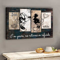 Personalized Couple Mouse Canvas Print Custom Names Gift for Anniversary Canvas and Poster GradoCreations