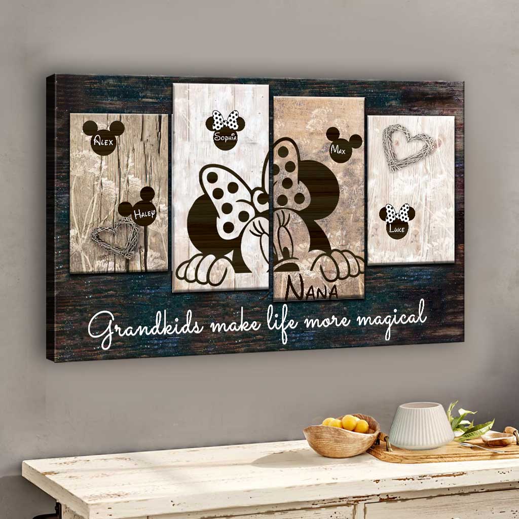 Personalized Grandma Canvas Print Magical Grandkids Gift Canvas and Poster GradoCreations