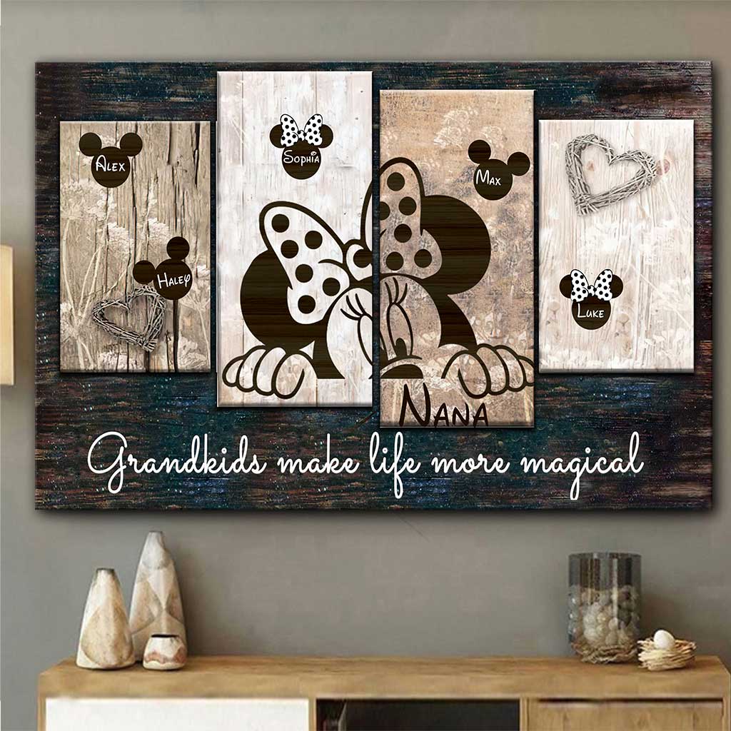 Personalized Grandma Canvas Print Magical Grandkids Gift Canvas and Poster GradoCreations