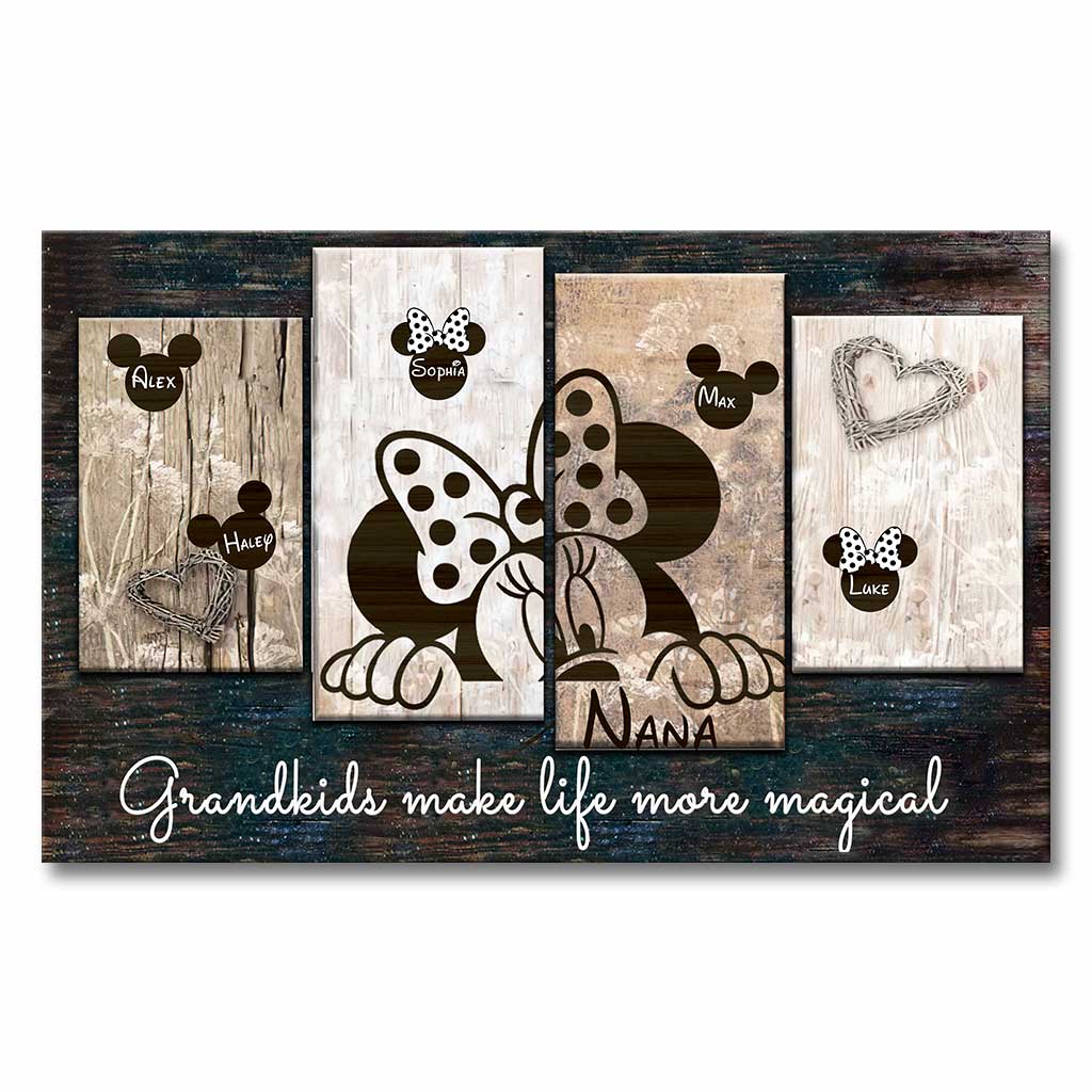 Personalized Grandma Canvas Print Magical Grandkids Gift Canvas and Poster GradoCreations