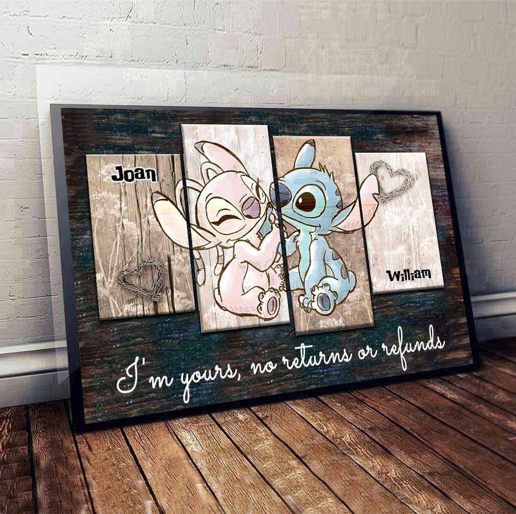 Personalized Couple Ohana Canvas Print Custom Names Gift Canvas and Poster GradoCreations