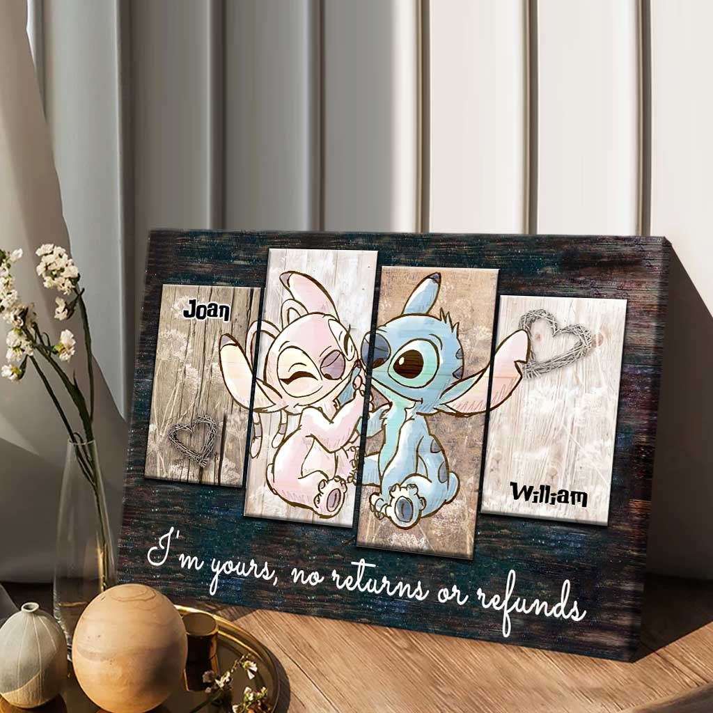 Personalized Couple Ohana Canvas Print Custom Names Gift Canvas and Poster GradoCreations