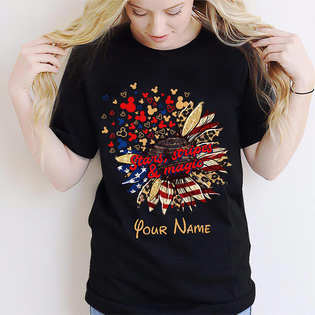 Personalized Independence Day T-Shirt & Hoodie with American Flag Design T-shirt & Hoodie GradoCreations
