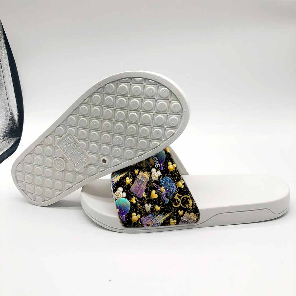 Personalized Slide Sandals Custom Name for Beach & Home Gift Slide Sandals GradoCreations