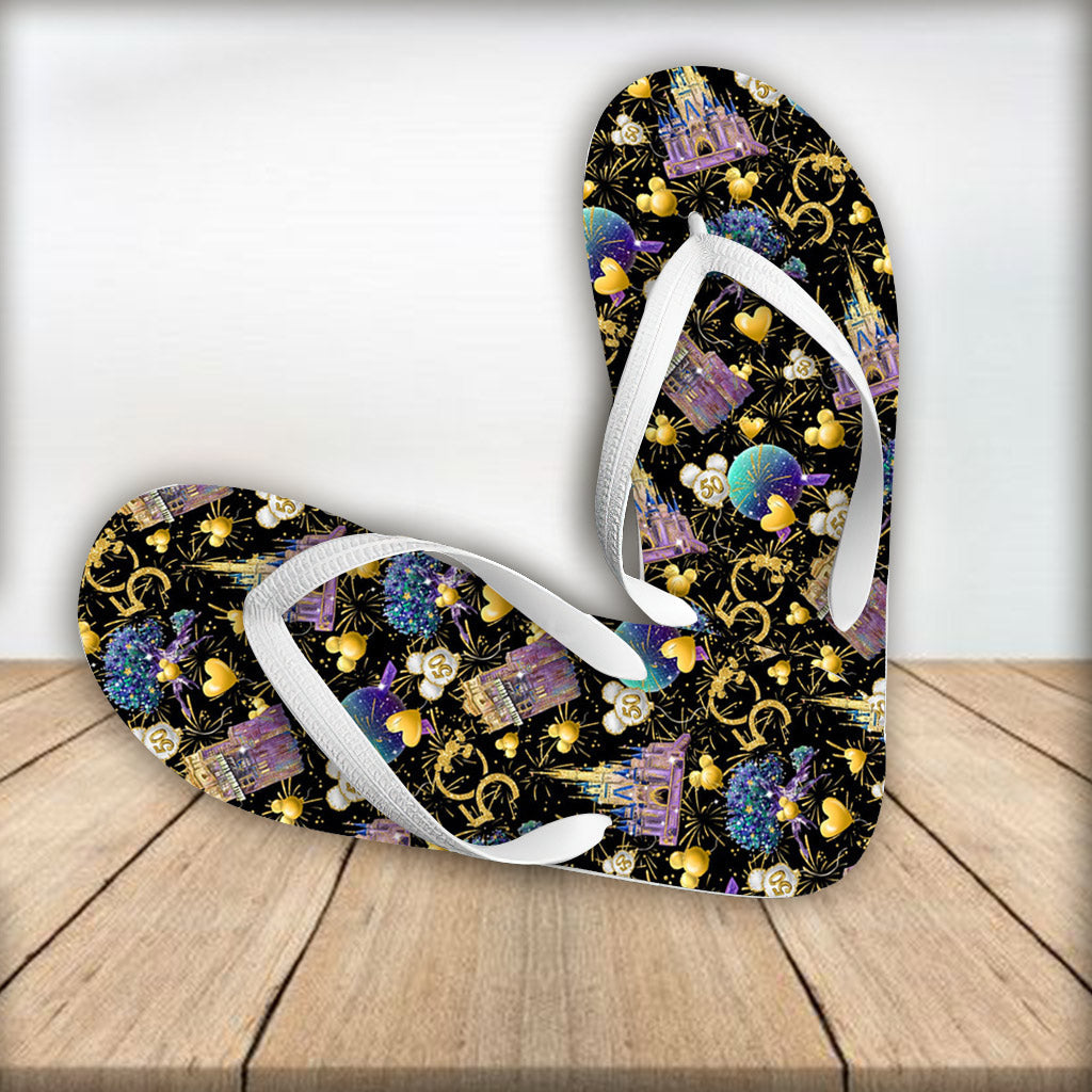 Personalized 50th Anniversary Mouse Flip Flops Custom Gift Flip Flops GradoCreations