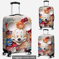 Personalized 3D Floral Mouse Luggage Cover Custom Name Gift Luggage Cover GradoCreations