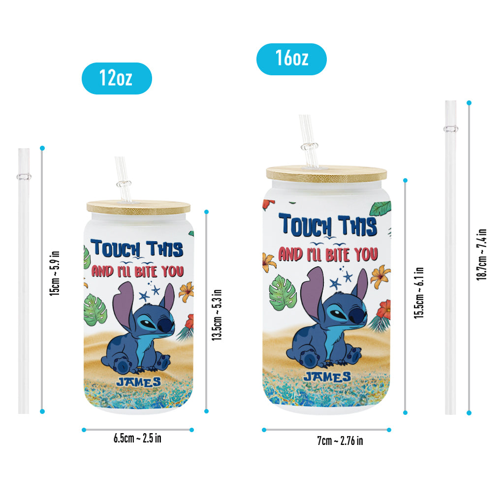 Personalized 16oz Can Glass with Straw Custom Name Gift Idea Can Glass GradoCreations
