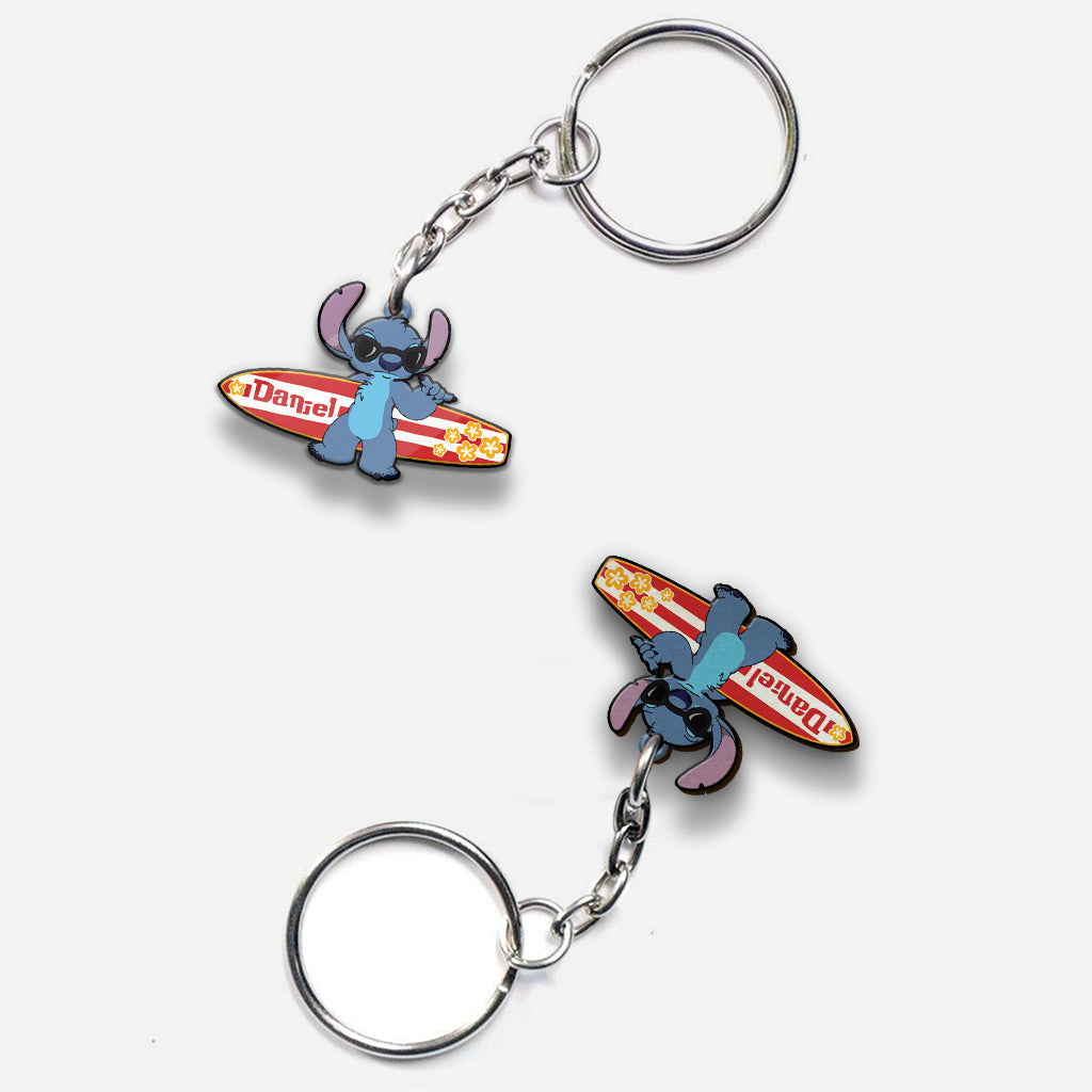 Personalized Ohana Keychain Custom Name Gift for Beach Lovers Keychain GradoCreations