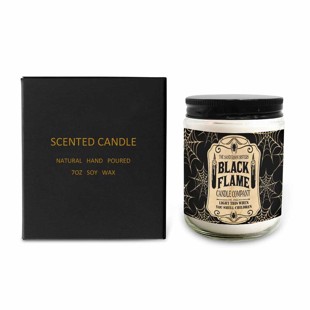 Personalized Halloween Candle with Natural Vanilla Scent for Unique Gifts Candle GradoCreations
