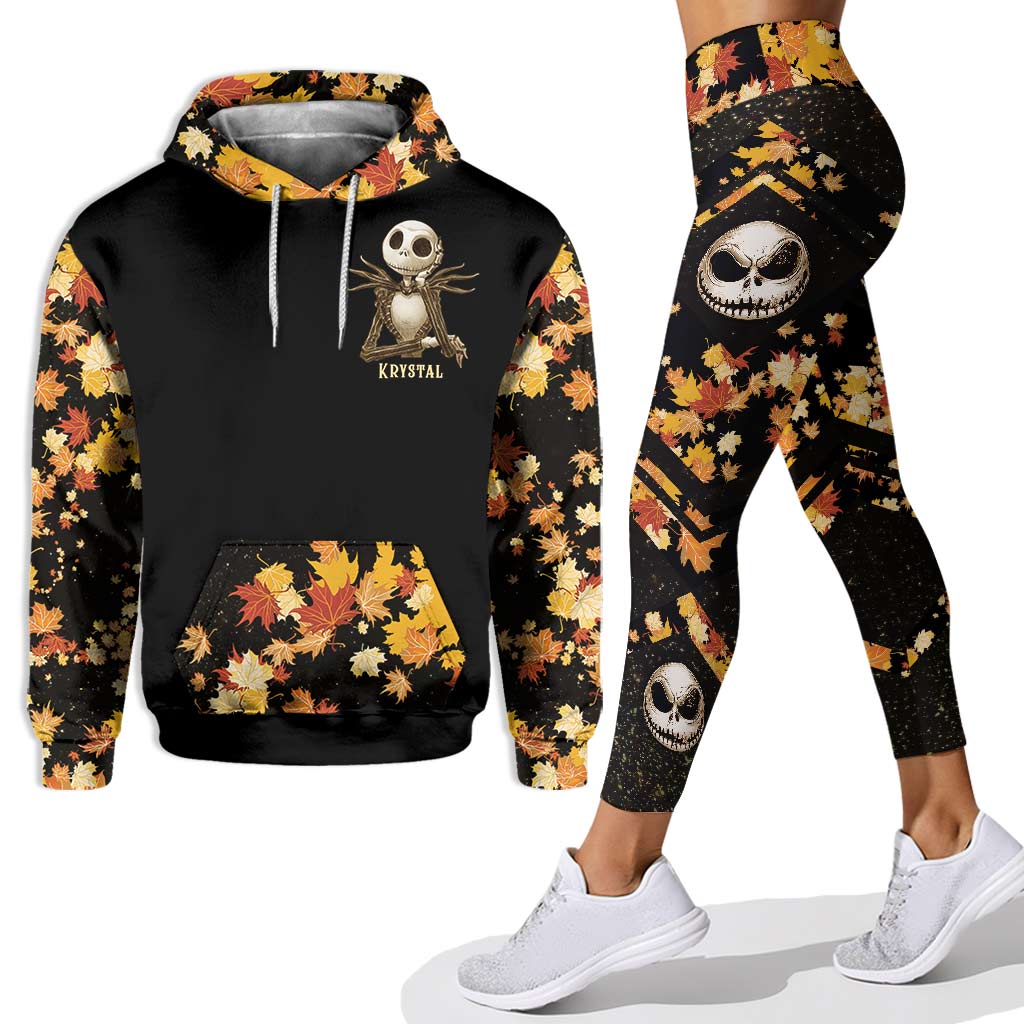 Personalized Nightmare Hoodie and Leggings Set for Fall Hoodie & Leggings GradoCreations
