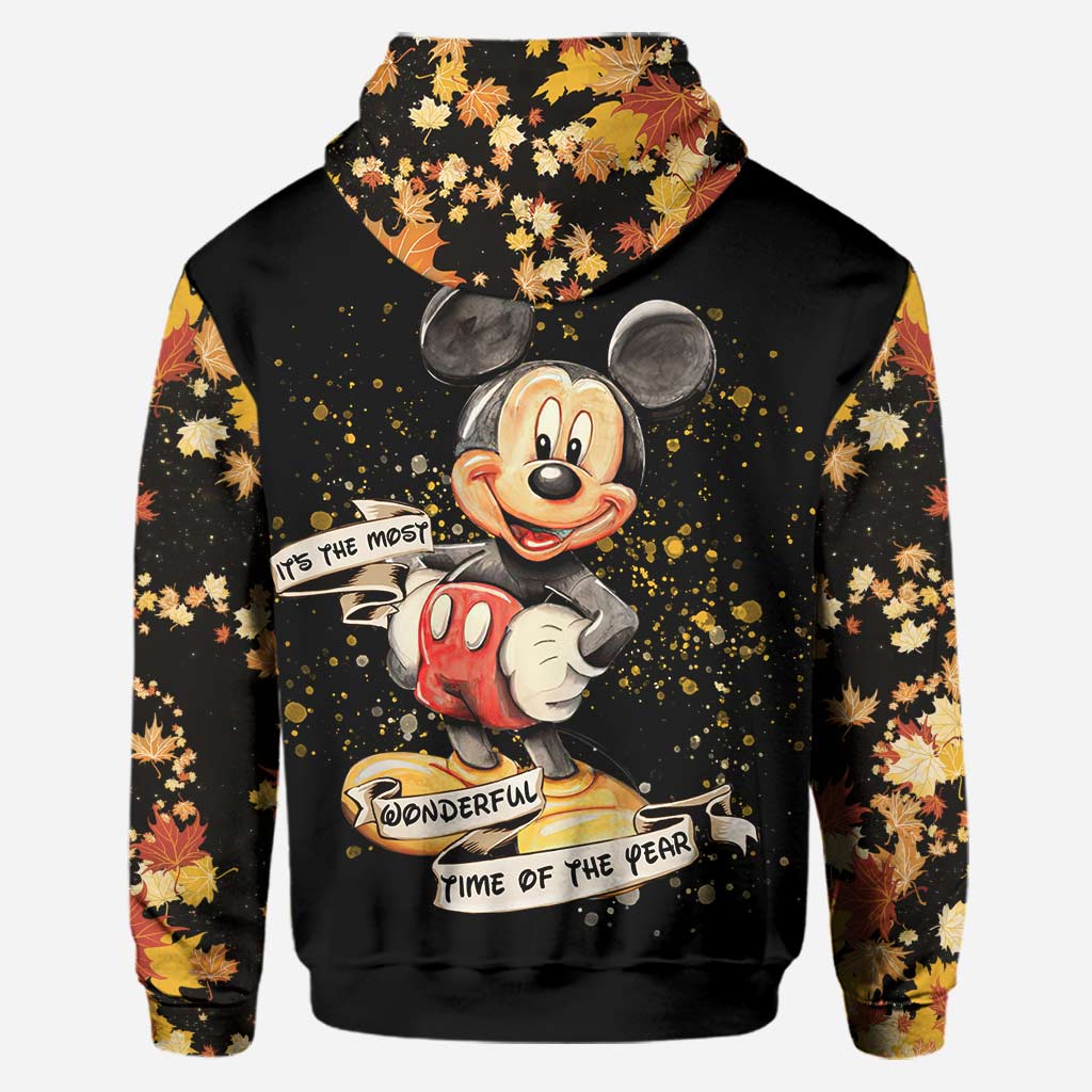 Personalized Hoodie and Leggings Set with Mouse Design, Fall Colors Hoodie & Leggings GradoCreations
