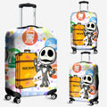 Personalized Nightmare Luggage Cover Custom Name Travel Gift Luggage Cover GradoCreations