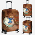 Personalized Ohana Luggage Cover with Adventure Design for Travelers Luggage Cover GradoCreations
