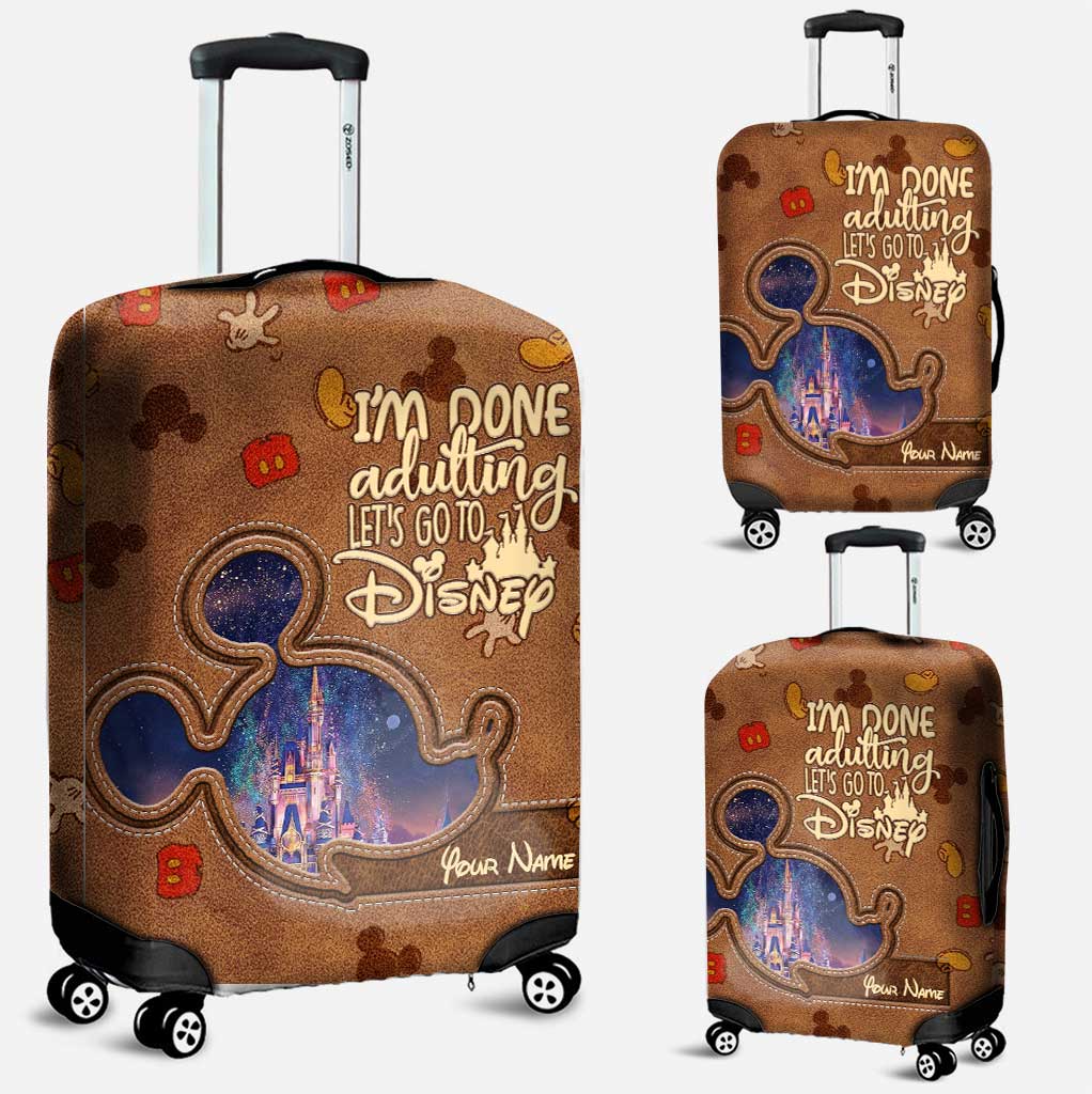 Personalized Leather Handbag & Luggage Cover Magic Ears Gift for Her Leather Handbag & Luggage Cover GradoCreations