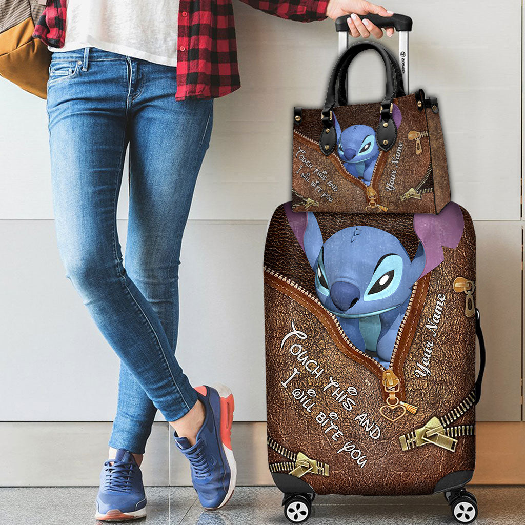 Personalized Leather Handbag & Luggage Cover Cute Gift for Her Leather Handbag & Luggage Cover GradoCreations