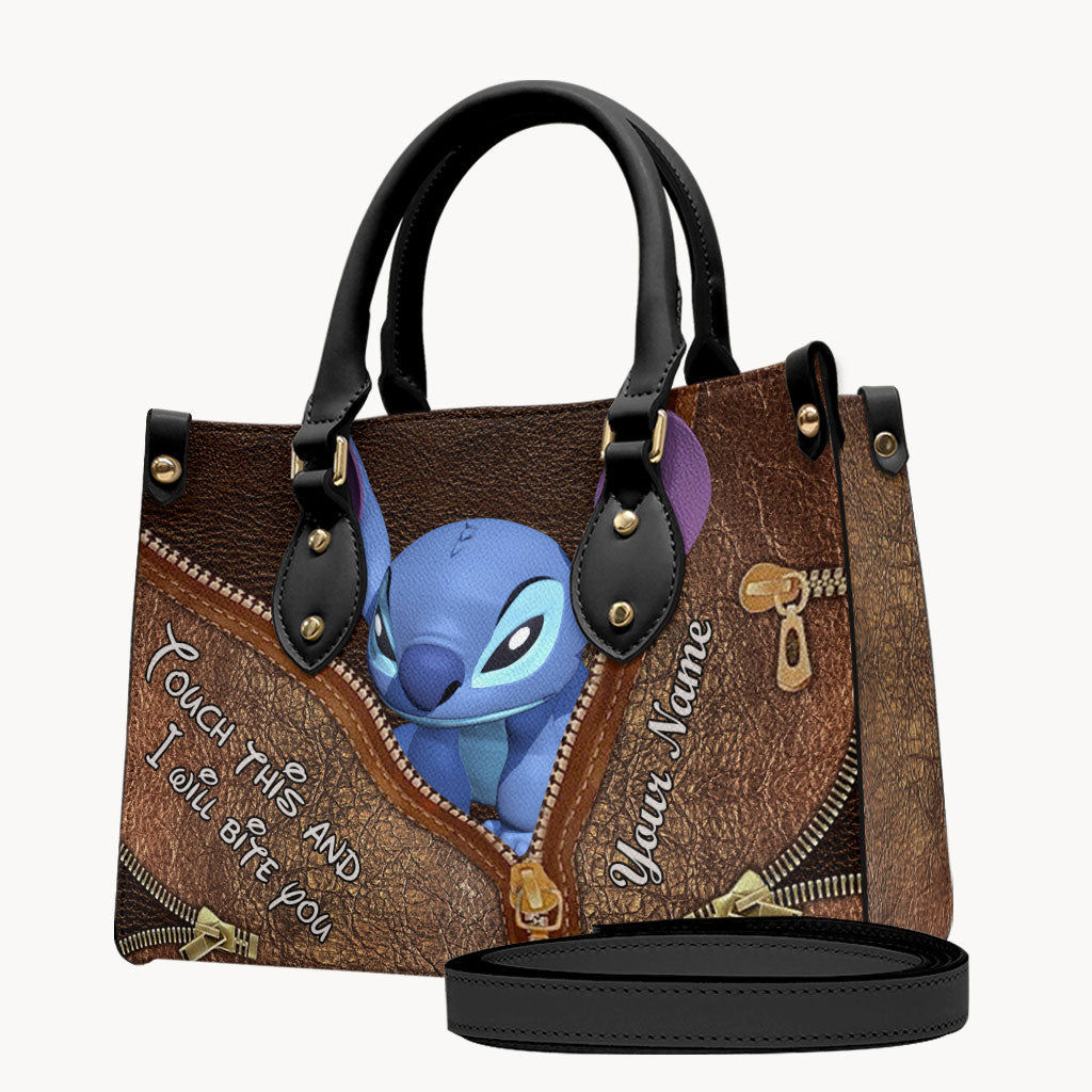 Personalized Leather Handbag & Luggage Cover Cute Gift for Her Leather Handbag & Luggage Cover GradoCreations
