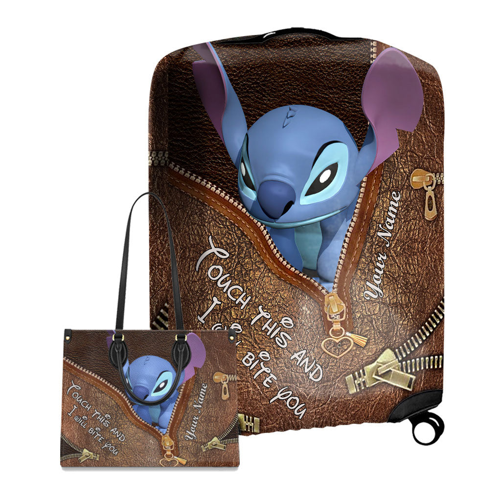 Personalized Leather Handbag & Luggage Cover Cute Gift for Her Leather Handbag & Luggage Cover GradoCreations