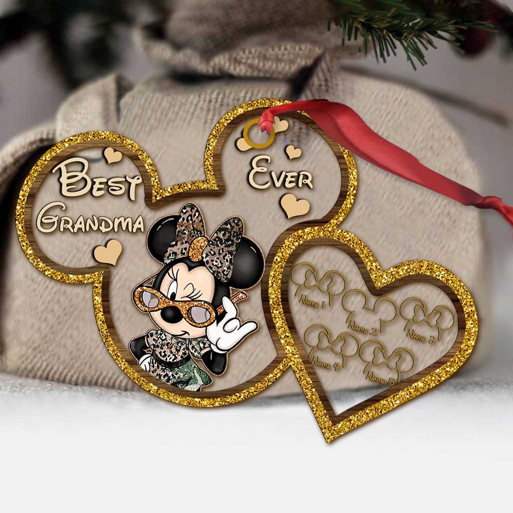 Personalized Christmas Ornament for Grandma - Custom Name Acrylic Gift Ornament GradoCreations