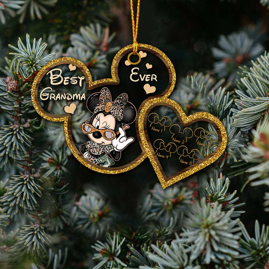 Personalized Christmas Ornament for Grandma - Custom Name Acrylic Gift Ornament GradoCreations