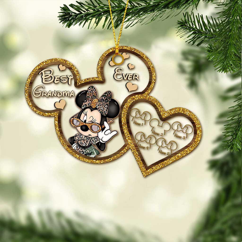 Personalized Christmas Ornament for Grandma - Custom Name Acrylic Gift Ornament GradoCreations