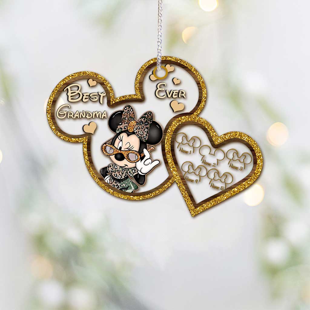Personalized Christmas Ornament for Grandma - Custom Name Acrylic Gift Ornament GradoCreations