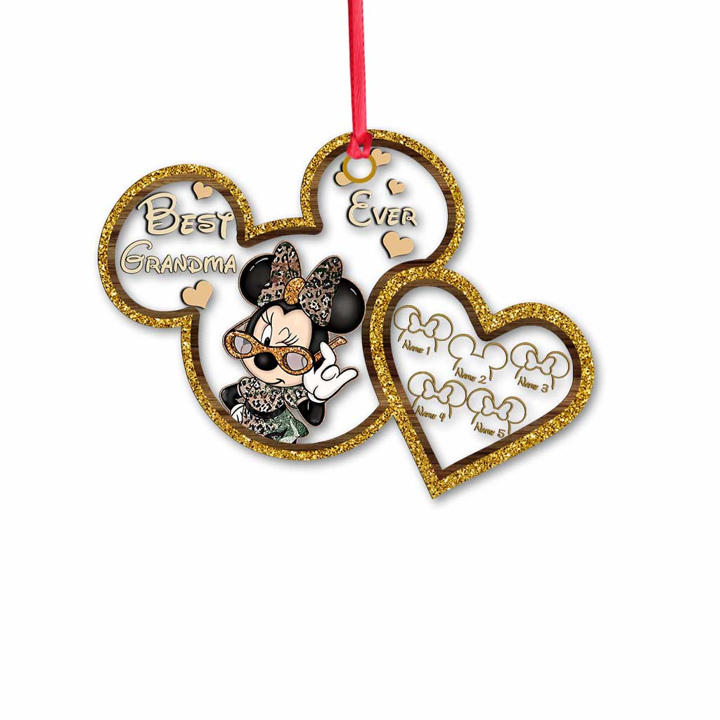 Personalized Christmas Ornament for Grandma - Custom Name Acrylic Gift Ornament GradoCreations