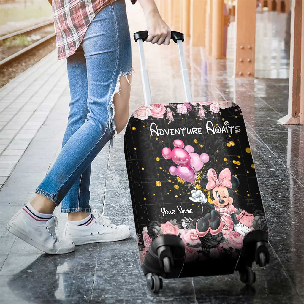 Personalized Minnie Mouse Luggage Cover Custom Name Gift for Kids Luggage Cover GradoCreations