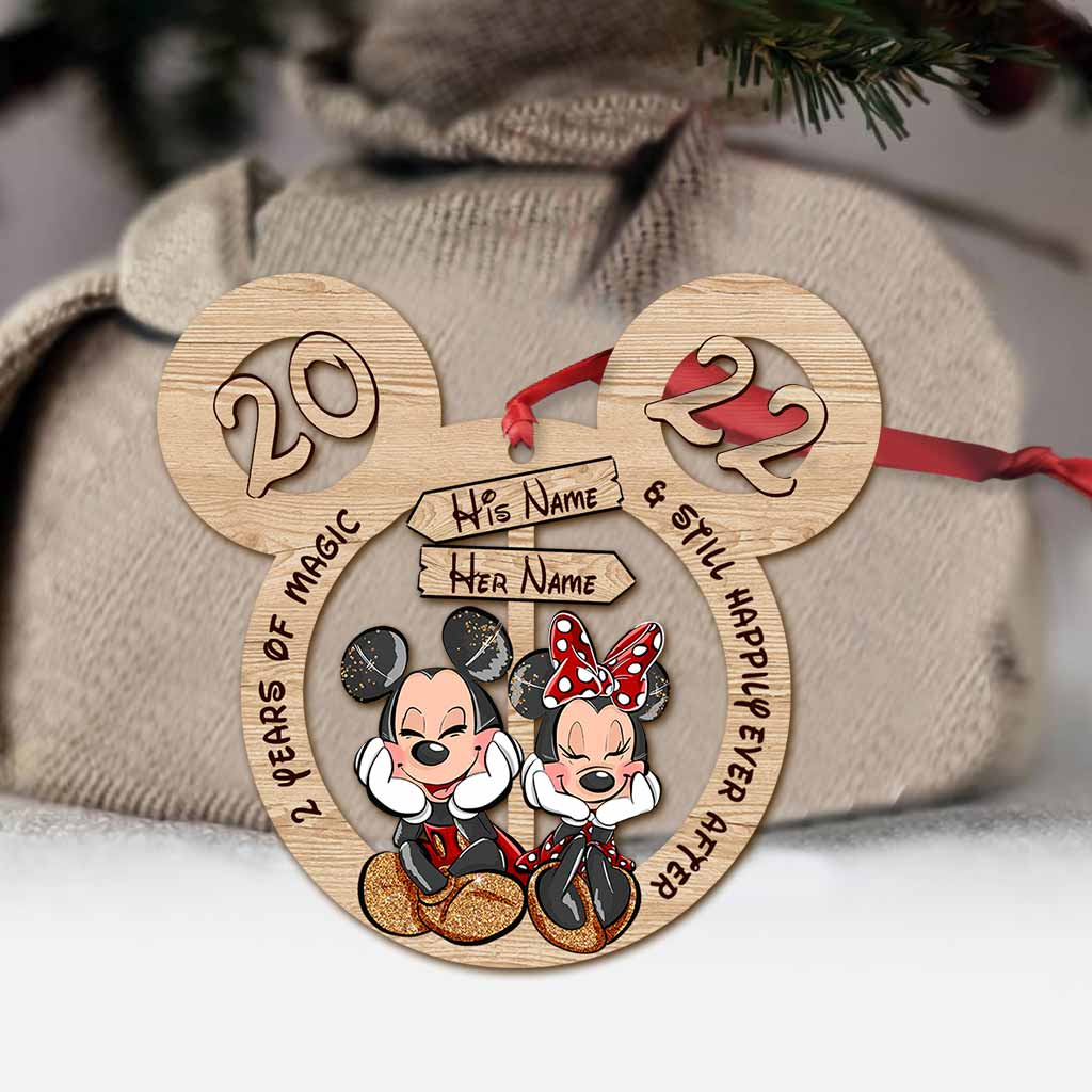 Personalized Mickey Mouse Christmas Ornament Custom Names Gift Ornament GradoCreations