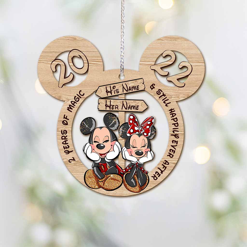 Personalized Mickey Mouse Christmas Ornament Custom Names Gift Ornament GradoCreations